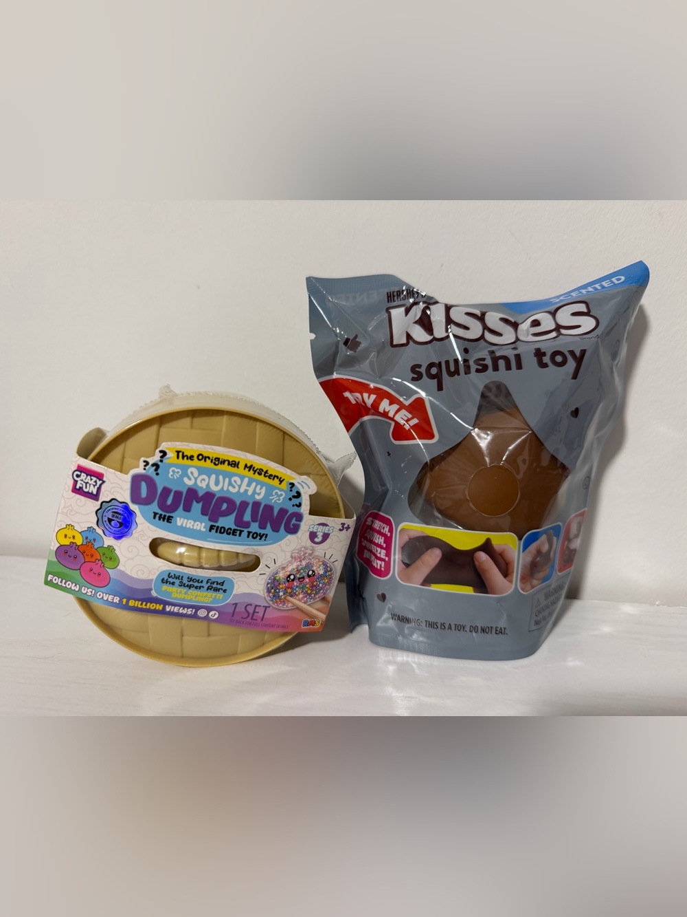 RMS Crazy Fun Mystery Dumpling Party Confetti Edition & Hershey’s Kisses Squishi
